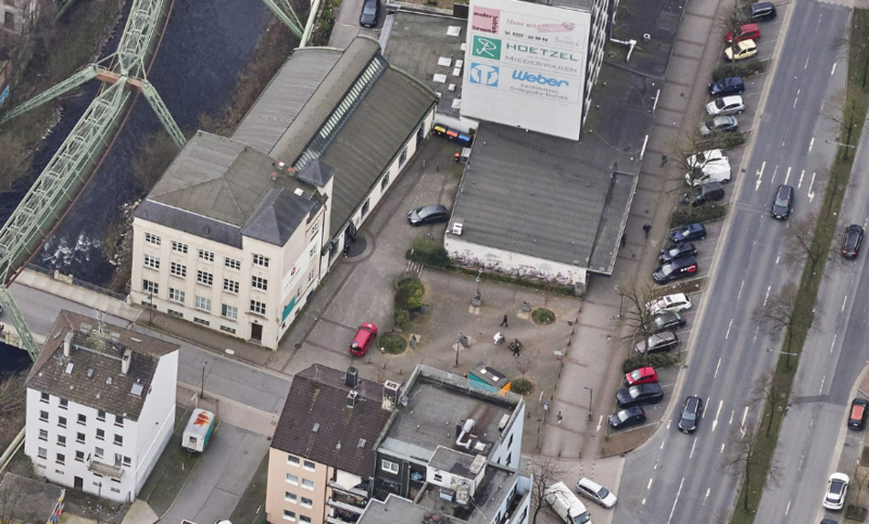 Luftbild Umgebung Färberei